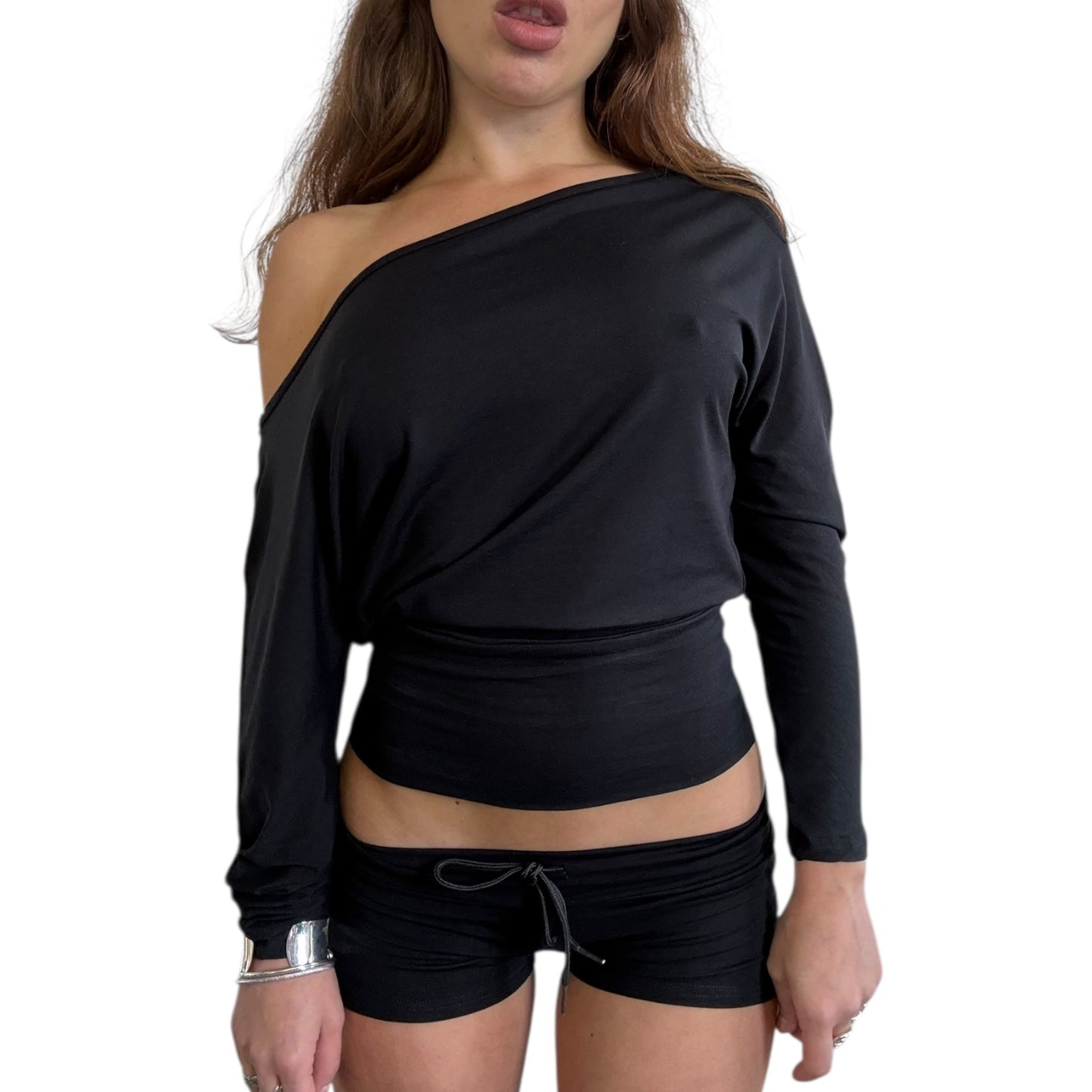 Tara Off Shoulder Top - Black