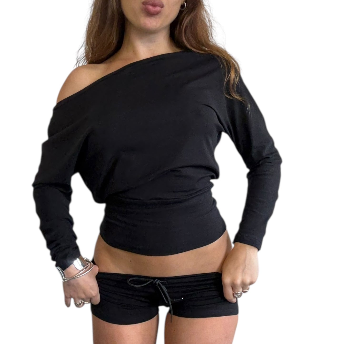 Tara Off Shoulder Top - Black