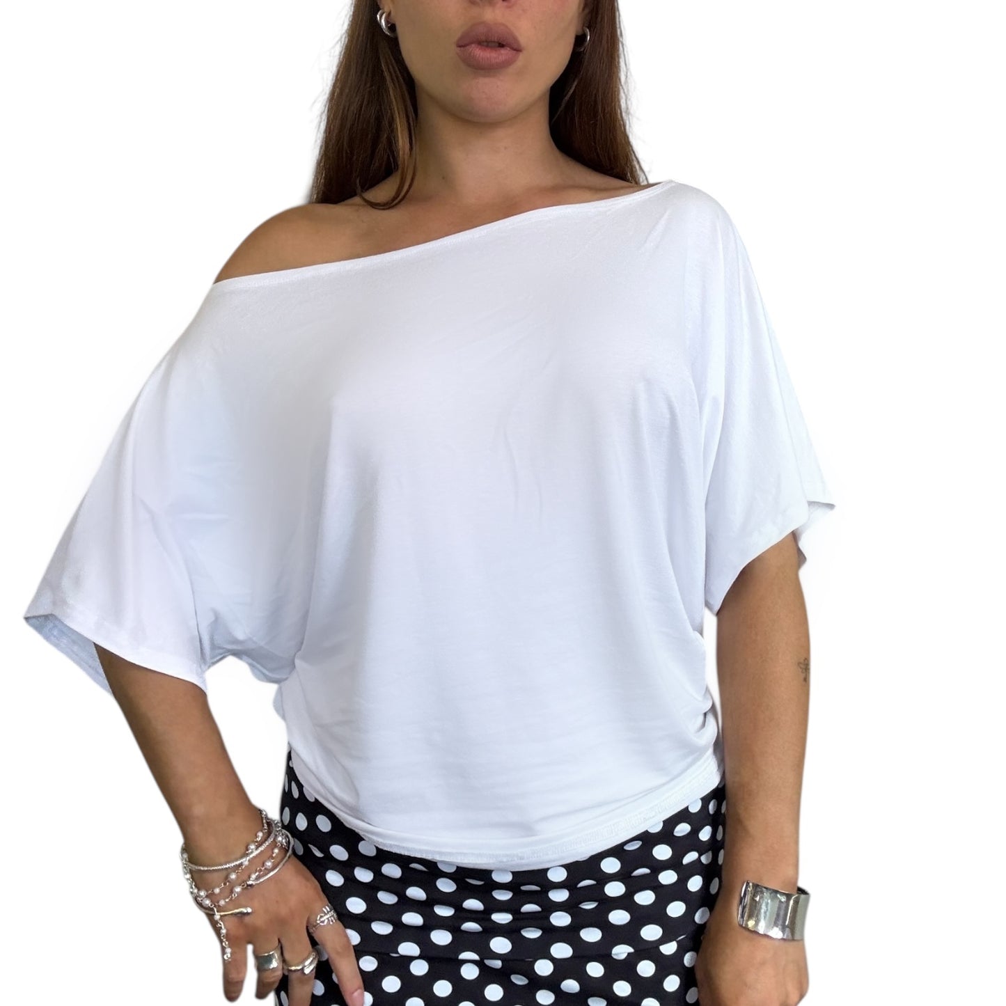Emma Off Shoulder Top - White