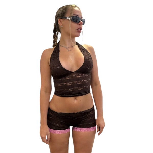 Selia Lace Halter Top