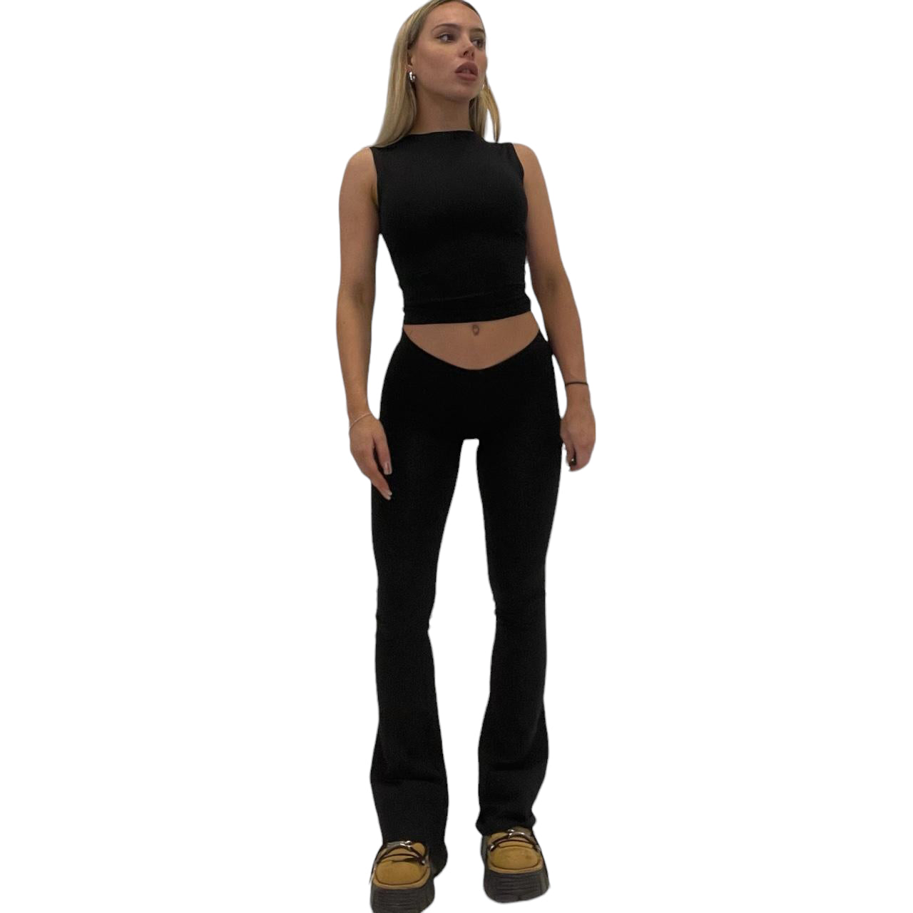 Teddy Flares & Tank Two Piece Set