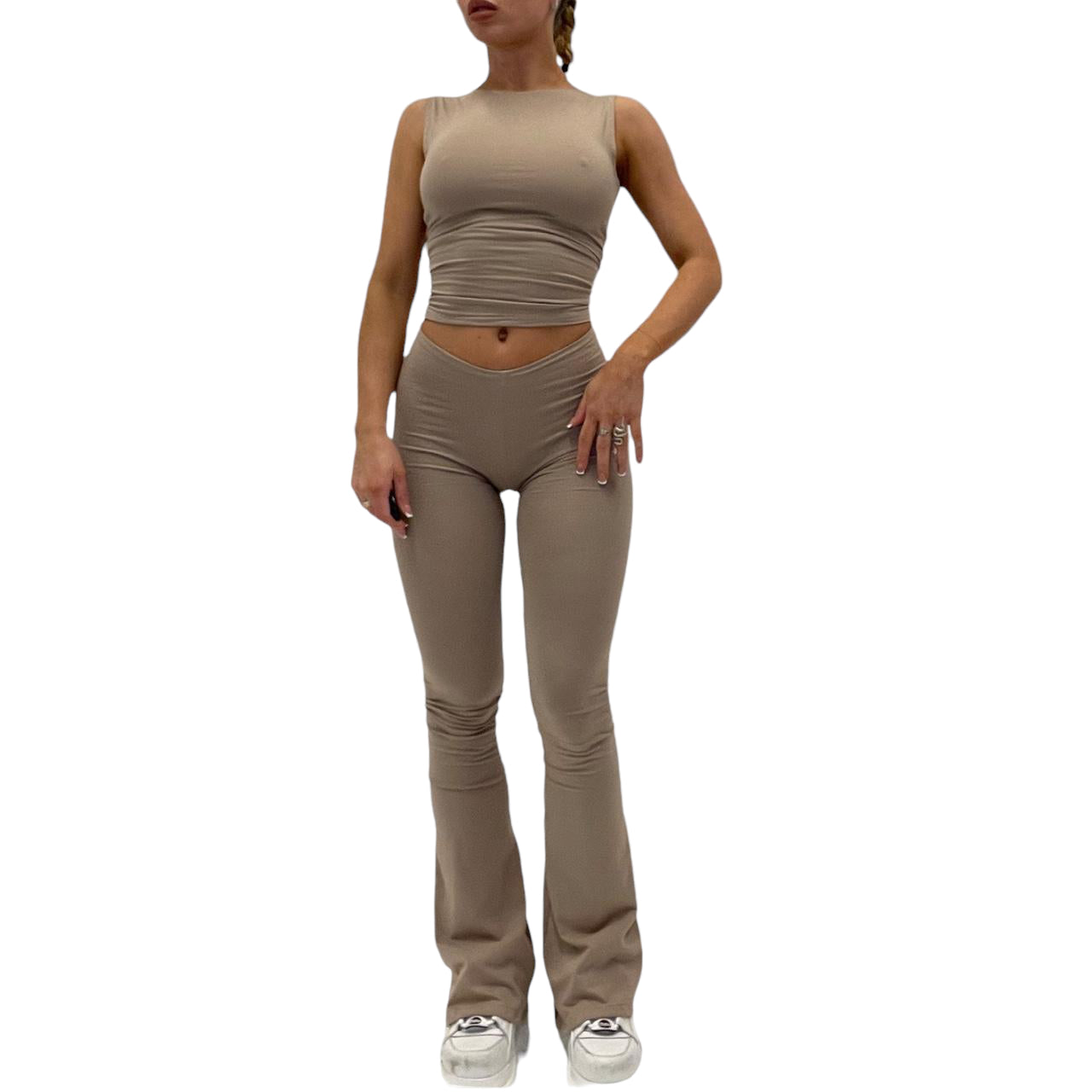 Teddy Flares & Tank Two Piece Set