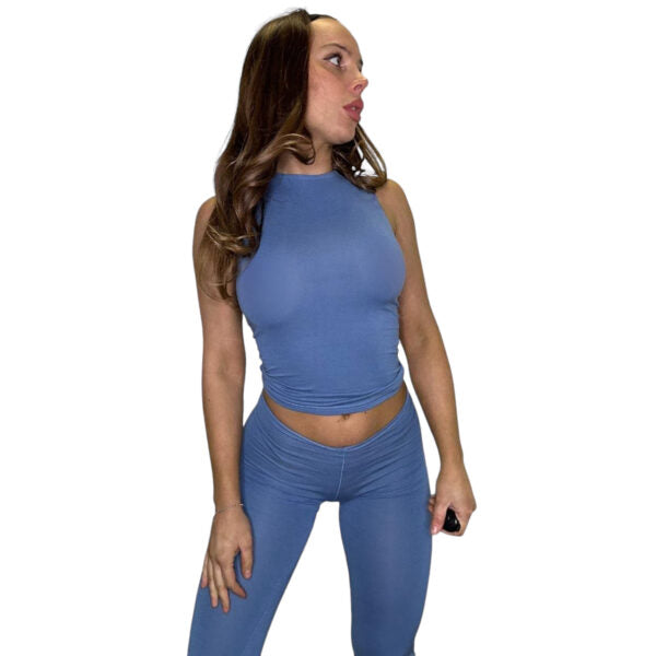 Teddy Flares & Tank Two Piece Set