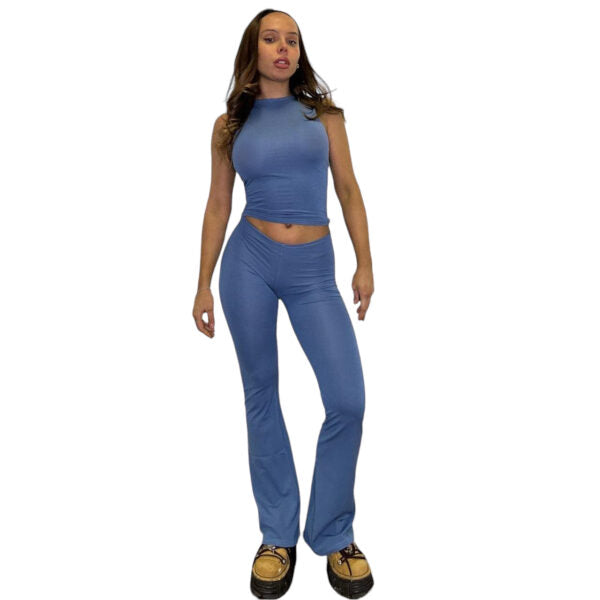 Teddy Flares & Tank Two Piece Set
