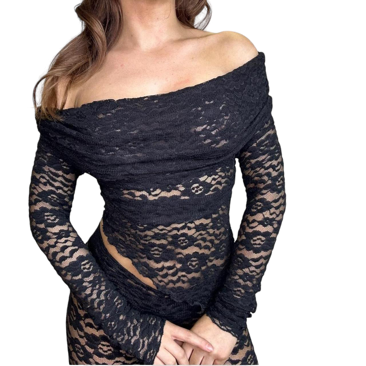 Sanam Off Should Lace Top