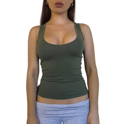 Nia Tank Top - Khaki