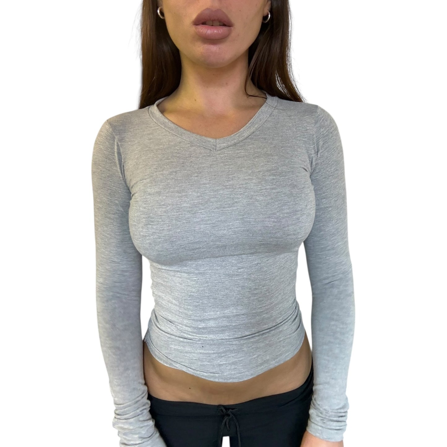 Lena Long Sleeved V-Neck Top