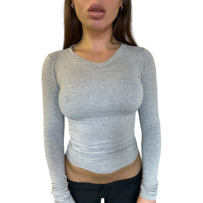 Lena Long Sleeved V-Neck Top