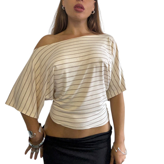 Remy Off Shoulder Top - Pale Yellow