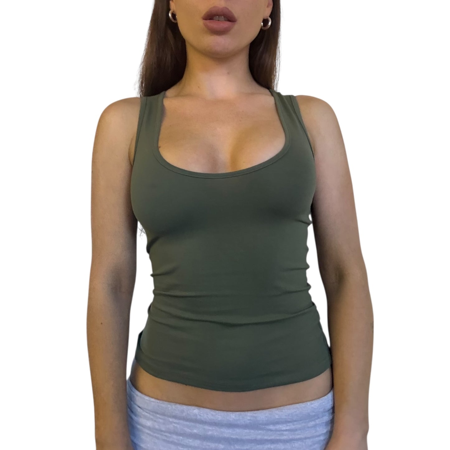 Nia Tank Top - Khaki