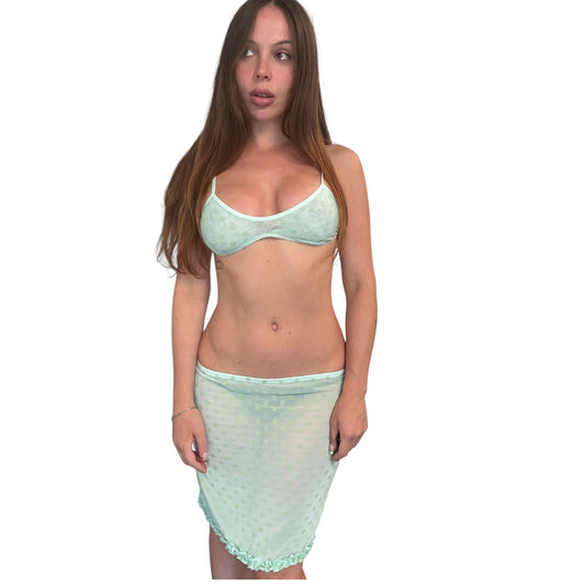 Mimi Bralet - Mint Polka dot