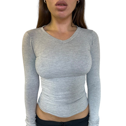 Lena Long Sleeved V-Neck Top