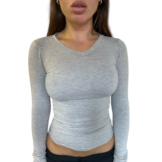 Lena Long Sleeved V-Neck Top