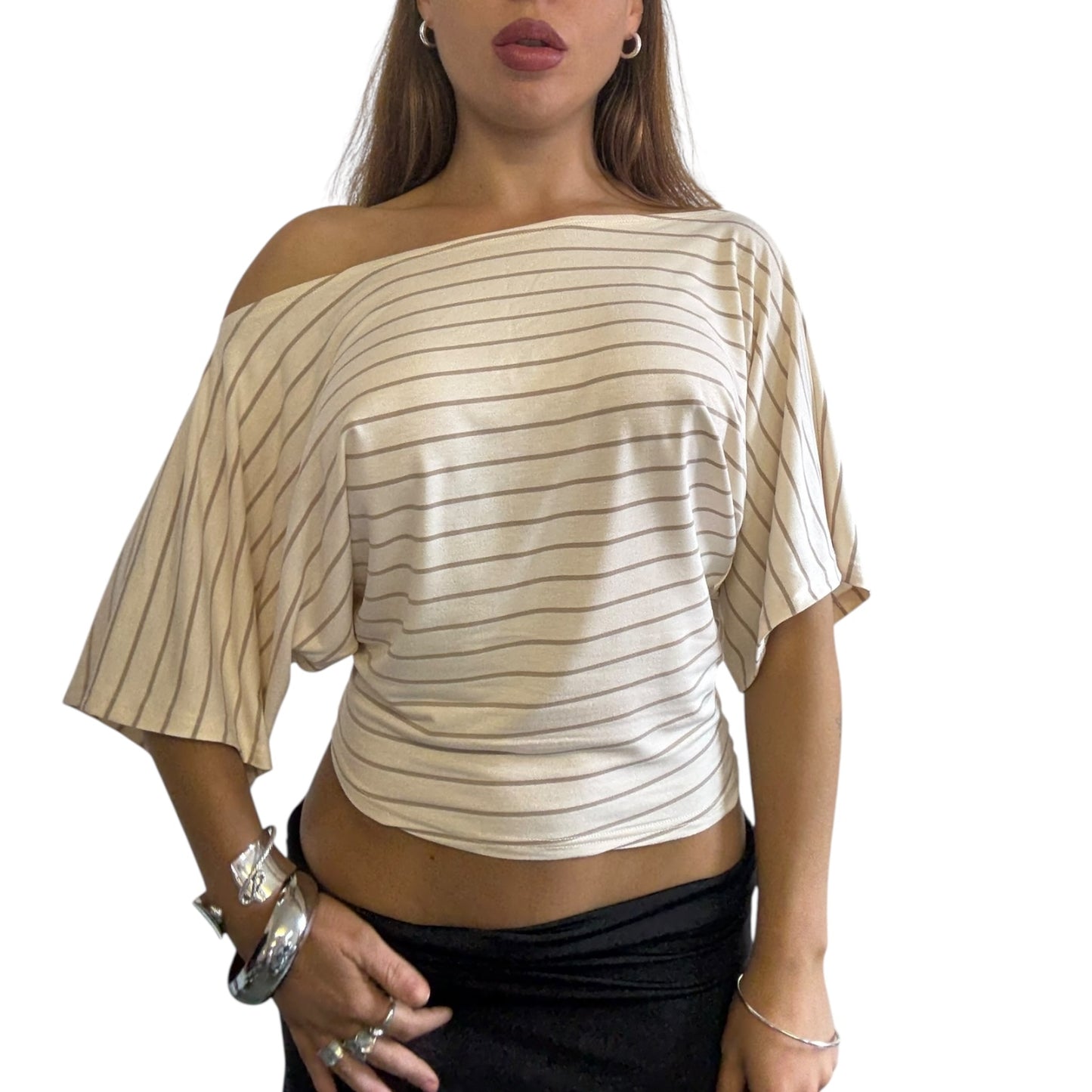 Remy Off Shoulder Top - Pale Yellow