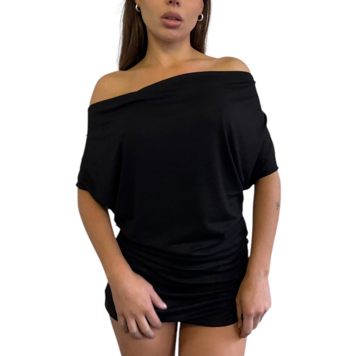 Zita Off Shoulder Mini Dress - Pre order