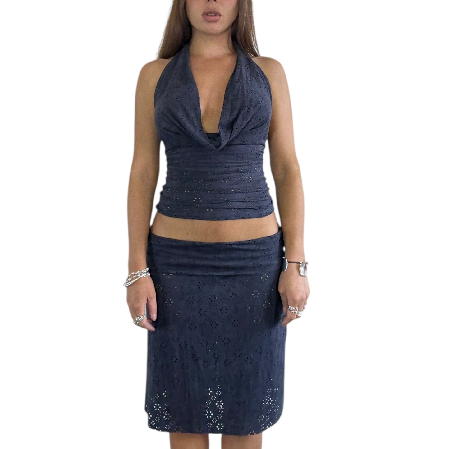 Sofia Foldover Midi Skirt
