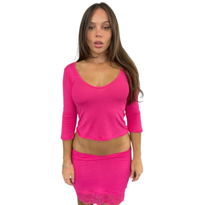 Daphne Skirt - Hot Pink