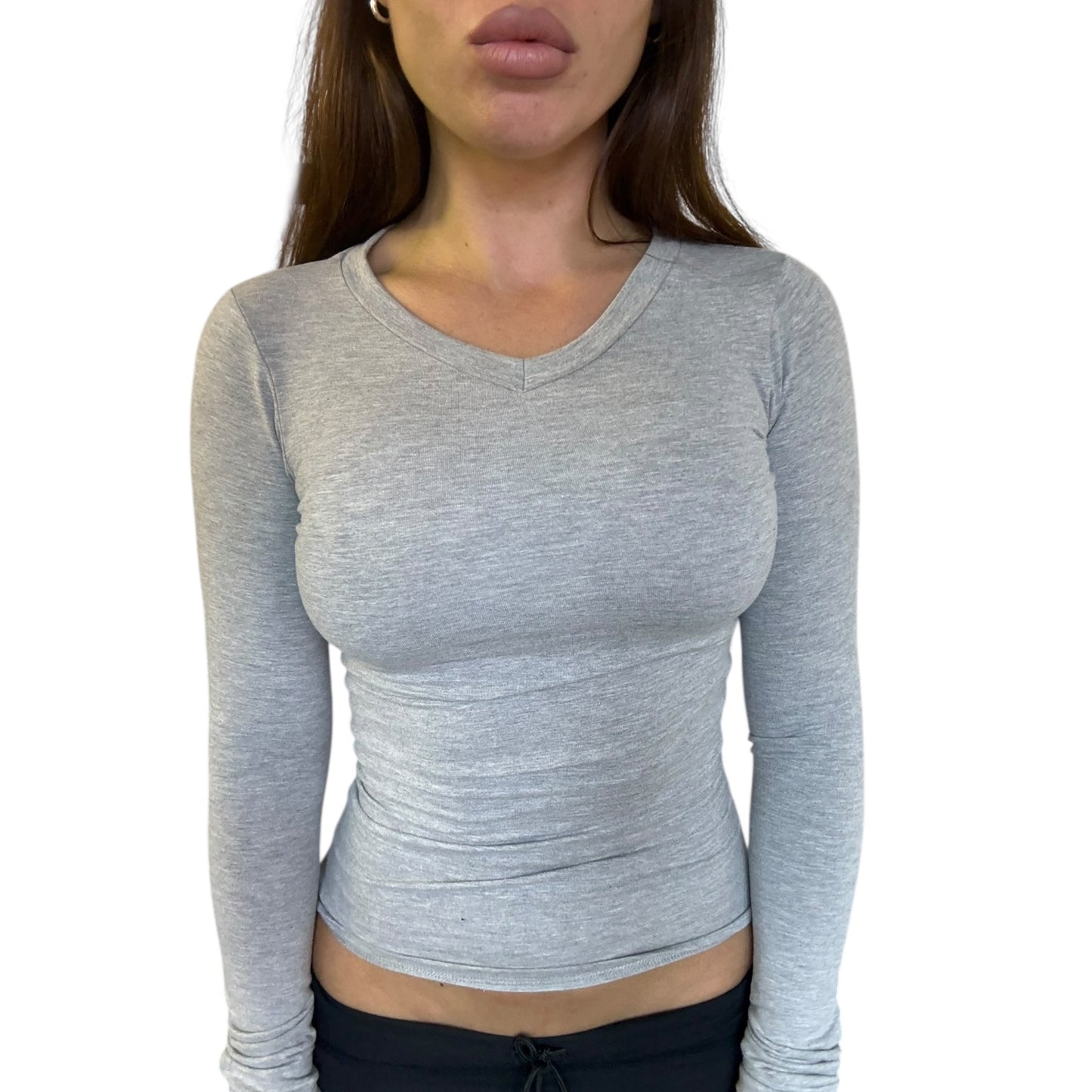 Lena Long Sleeved V-Neck Top