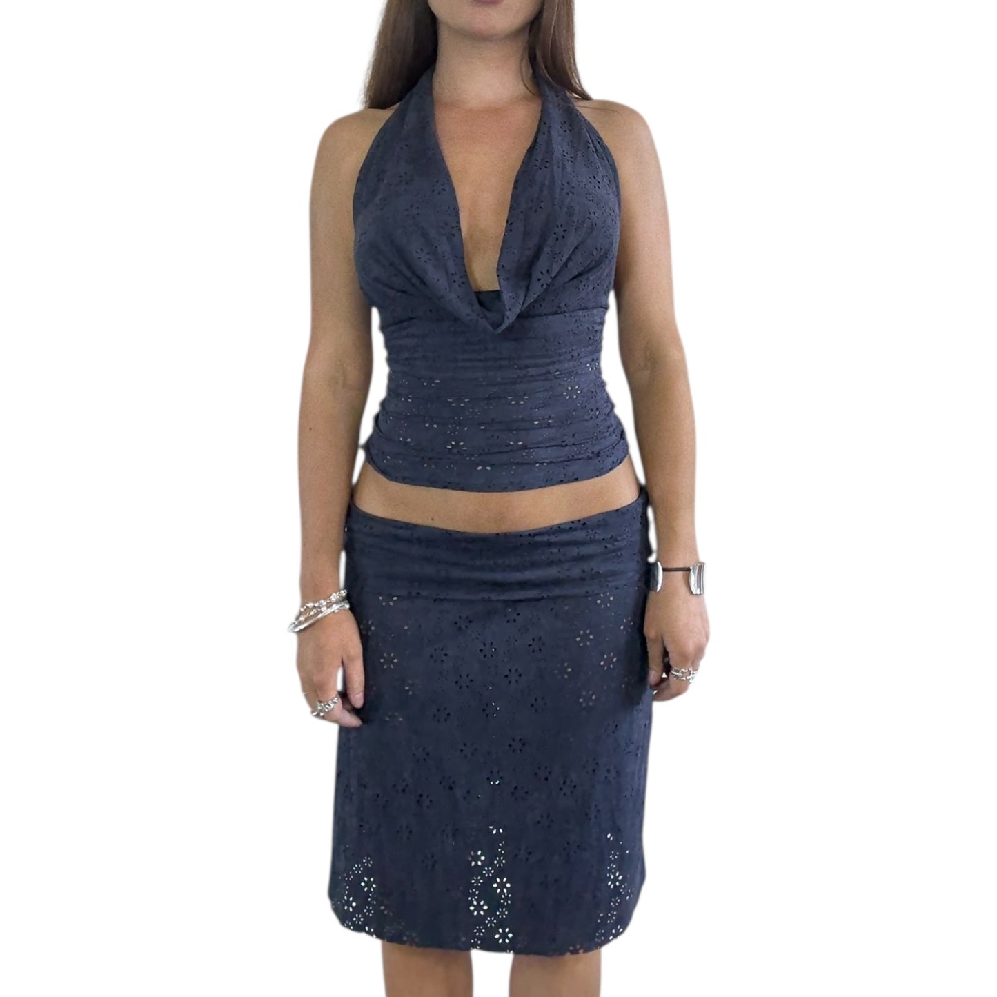Sofia Foldover Midi Skirt