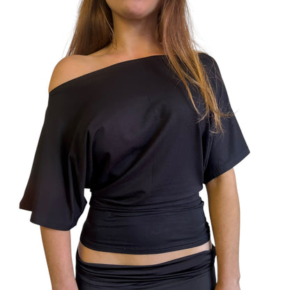 Remy Off Shoulder Top - Black