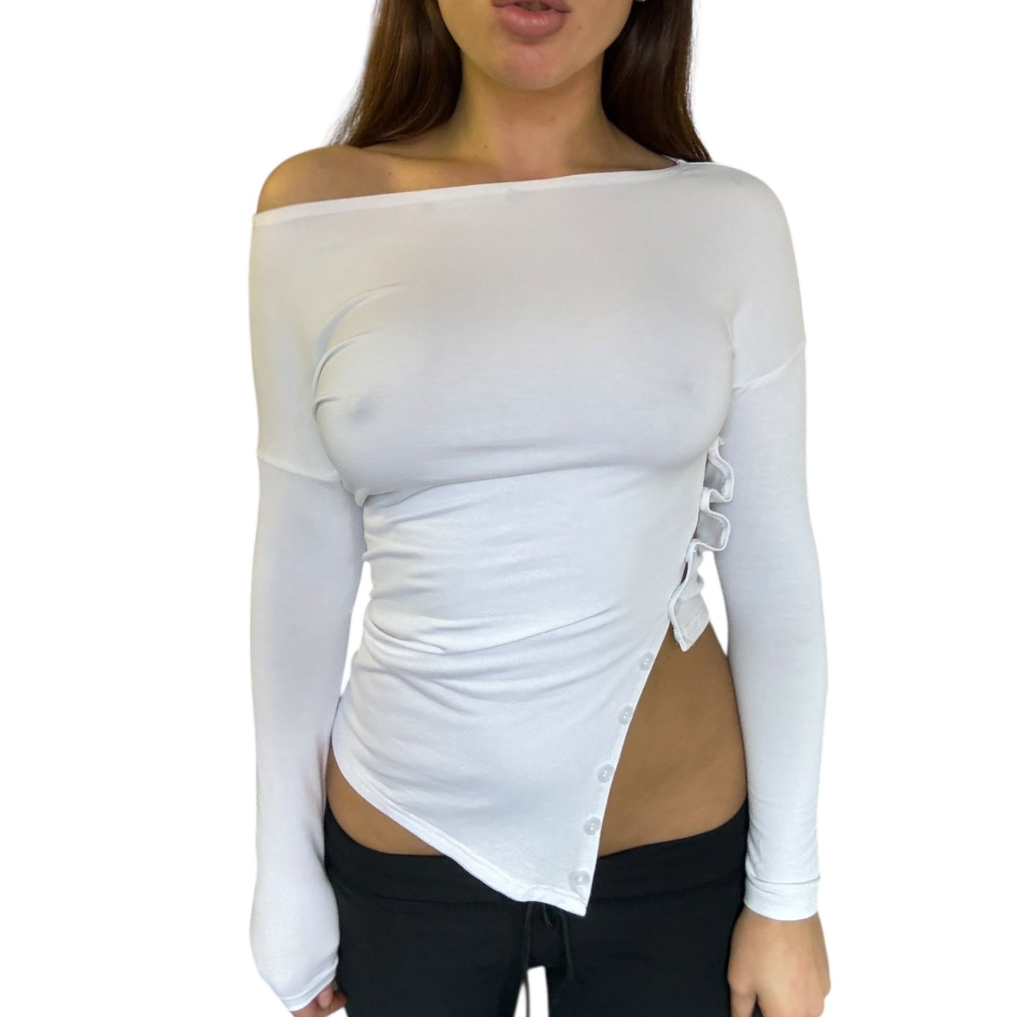 Beau Off Shoulder Long Sleeved Top