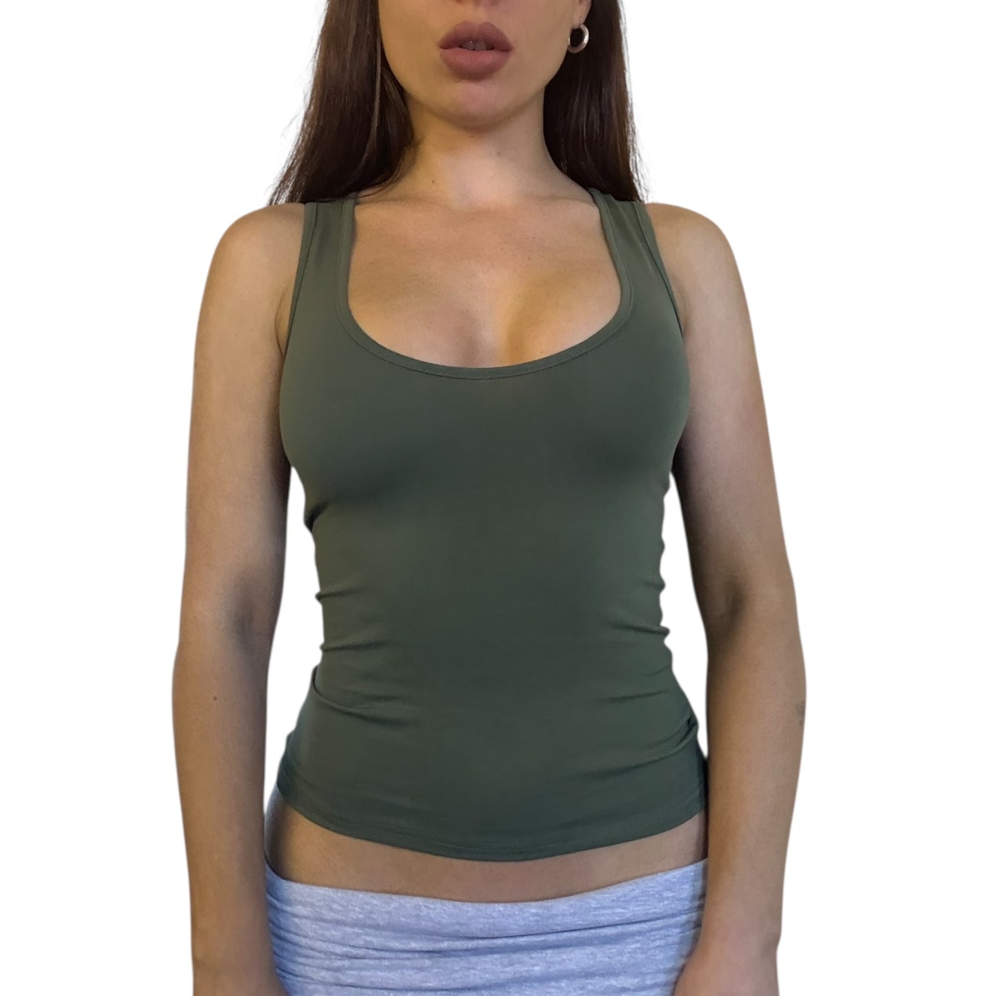 Nia Tank Top - Khaki