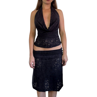 Sofia Foldover Midi Skirt