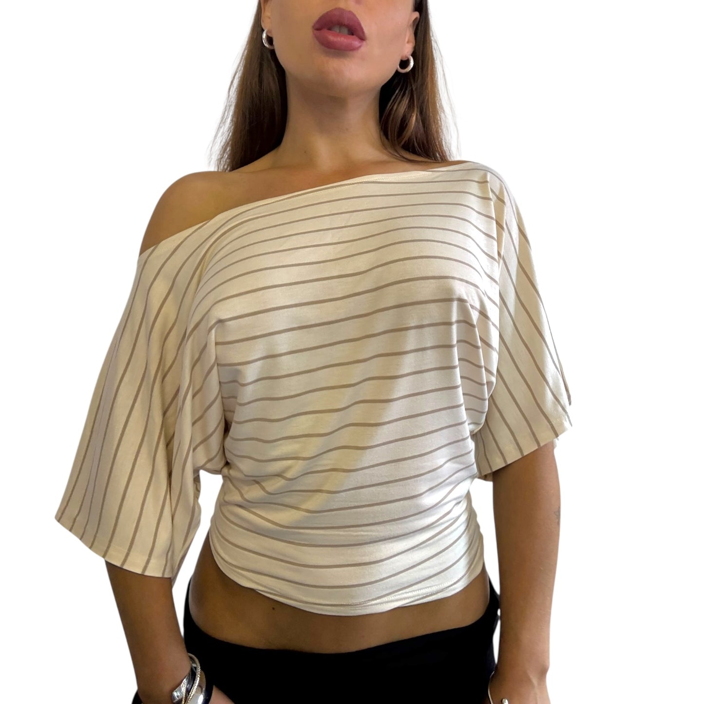Remy Off Shoulder Top - Pale Yellow