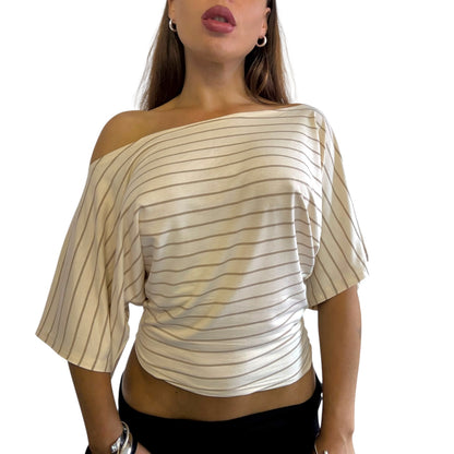 Remy Off Shoulder Top - Pale Yellow