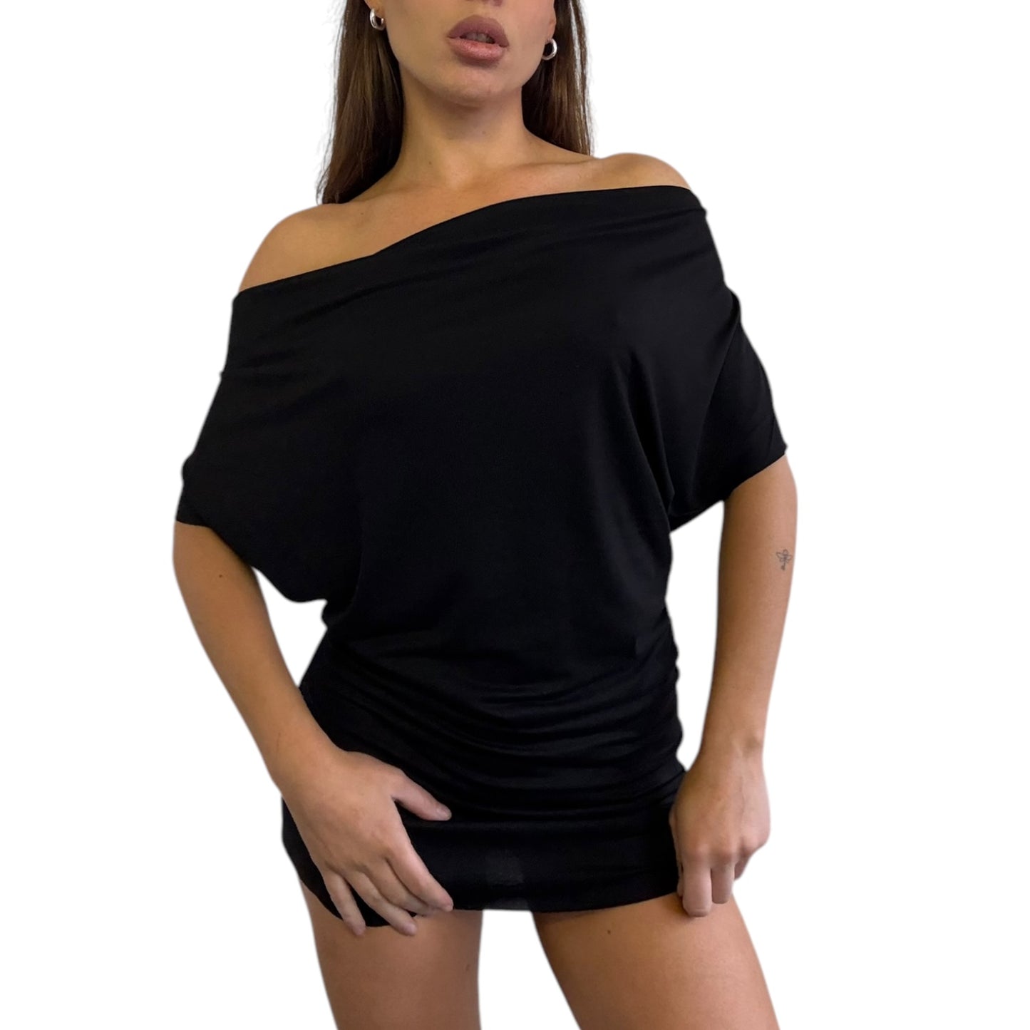 Zita Off Shoulder Mini Dress - Pre order