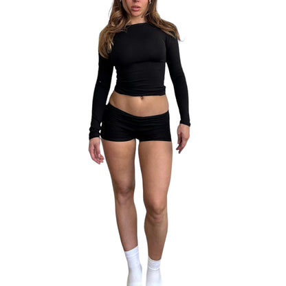 Tia Long Sleeved & Shorts Set