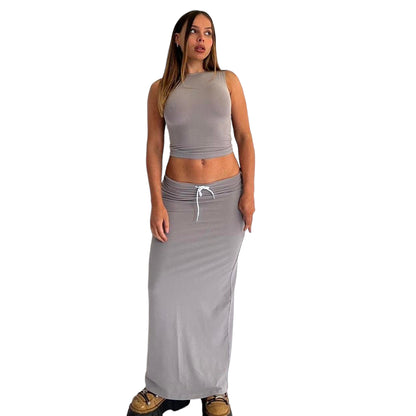 Tessa Tie Maxi Skirt