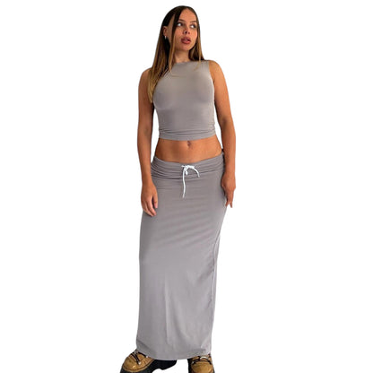 Tessa Tie Maxi Skirt