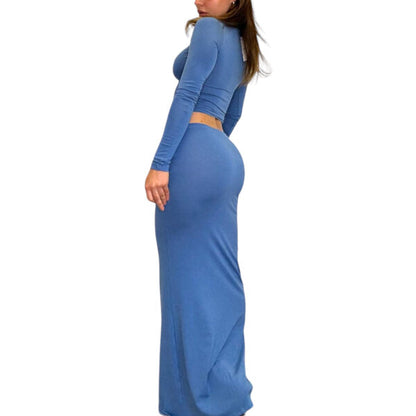 Tera Long Sleeved Top & Maxi Skirt Set