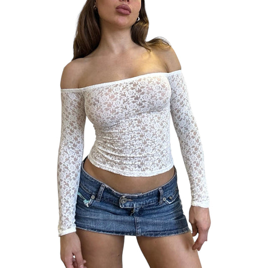 Tizia Off Shoulder Lace Top